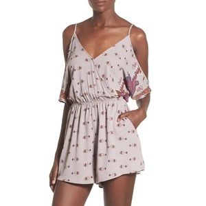 ASTR cold shoulder romper